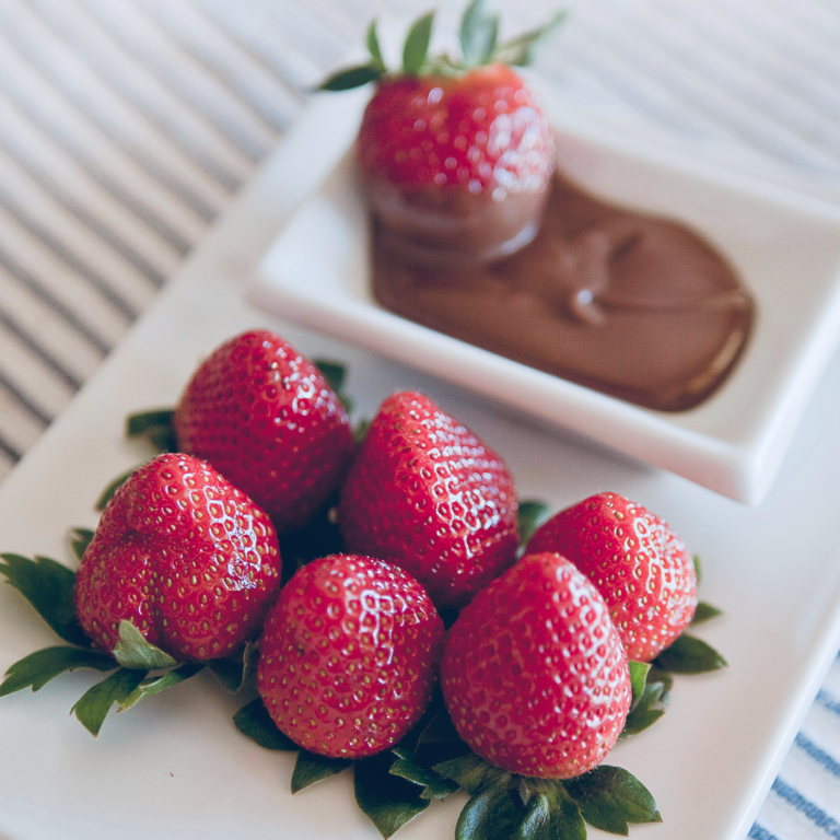 Chocolate + strawberries